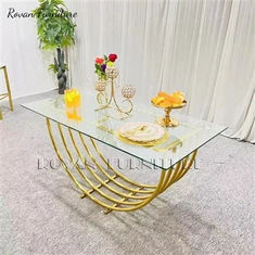 Vjenčani stol od nehrđajućeg čelika Arch Gold