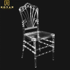 PC plastična svadbena stolica od prozirne smole