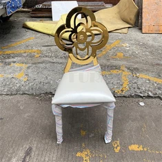 Dječja stolica s četiri lista djeteline od nehrđajućeg čelika