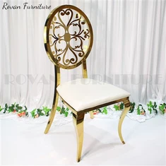 Vjenčane luksuzne blagovaonske stolice od nehrđajućeg čelika