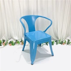 Dječja stolica Tolix od bijelog metala i željeza